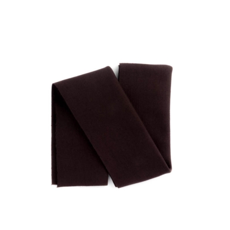 Bord tricoté marron foncé