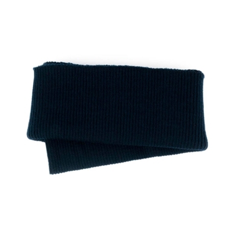 Bord tricoté en laine bleue