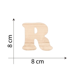 Lettera P in legno cm 1,5 - Mondo Fai da Te