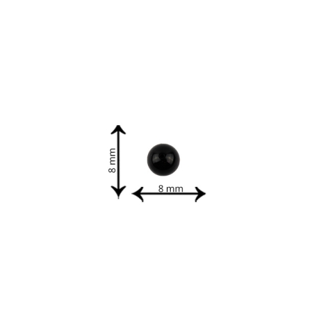 Perles Onyx Noir 8mm pour...