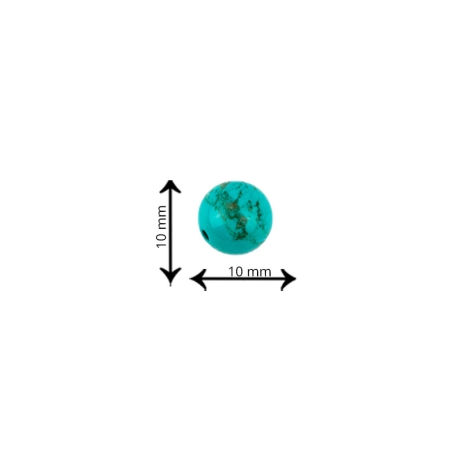 10mm Turquoise Paste Beads...