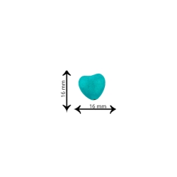16mm Heart Turquoise Beads...