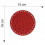 Fondo borsa cerchio 16 cm in ecopelle e pelle rigenerata Broccato Rosso