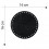 Fondo borsa cerchio 16 cm in ecopelle e pelle rigenerata Pitonato Nero