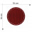 Fondo borsa cerchio 16 cm in ecopelle e pelle rigenerata Pitonato Rosso