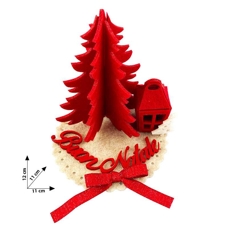 Kit Alberello 3D rosso