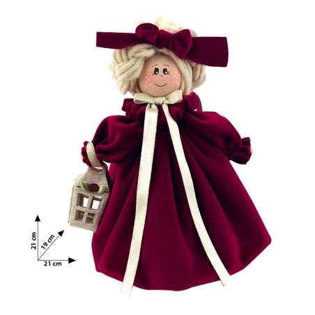 Trousse Dame de Noël Bordeaux