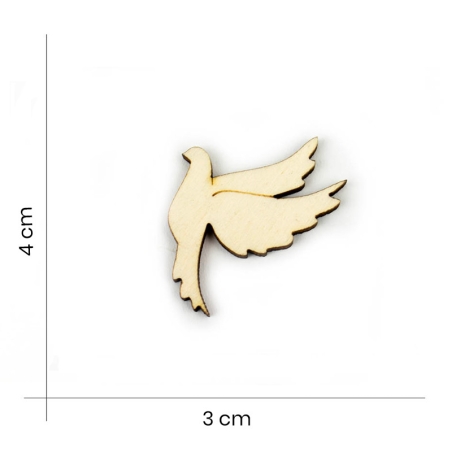 Wooden Dove Shape