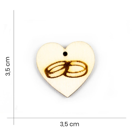 Bois de mariage en forme de...