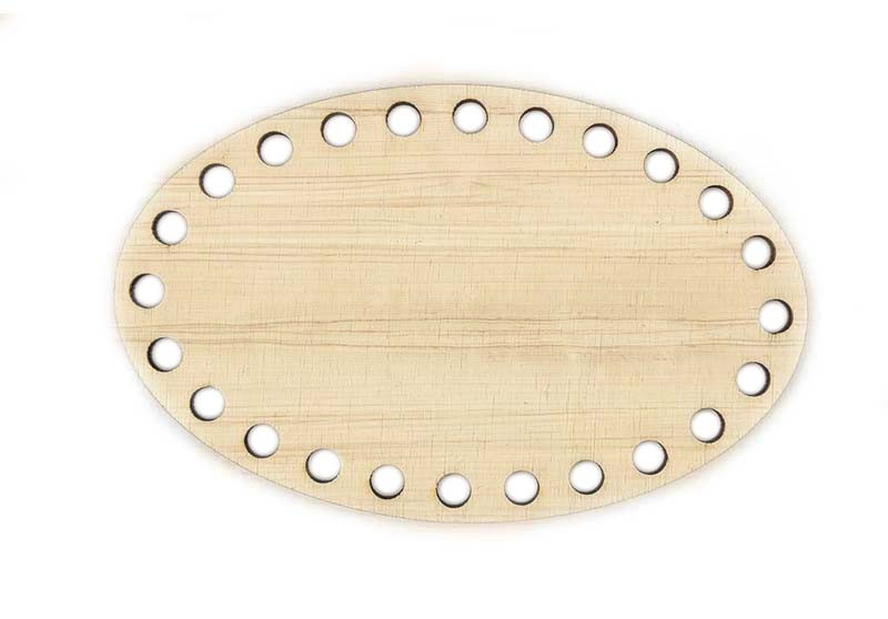per Tessitura creazione Artigianale Decorazione 3 Pezzi Cestino Base in Legno Base per Cesto in Legno Naturale all'Uncinetto Fondo per Borsa Uncinetto Legno Fondo per Cestini in Legno Naturale 