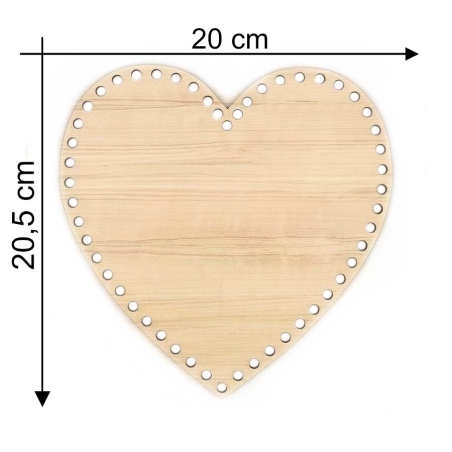 Fondo Legno Cuore 20x20,5cm