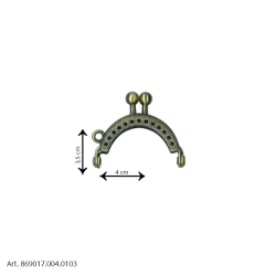 CHIUSURA SCATTO 24CM PER BORSE • Vasta Mercerie