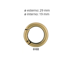 Anello Moschettone Ottone 19mm