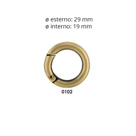 Anello Moschettone Oro per...