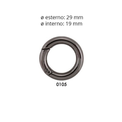 Anello Moschettone Canna di...