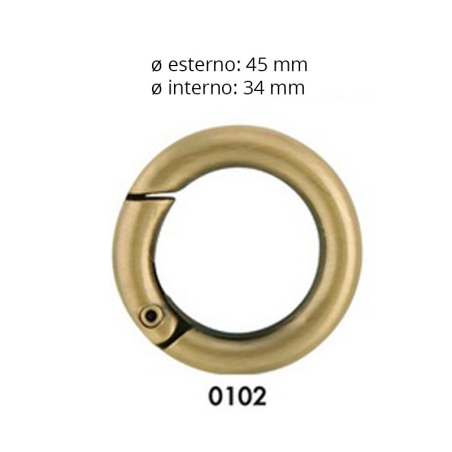 Anello Moschettone Ottone...