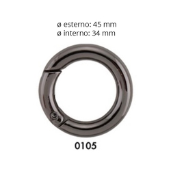 Anello Moschettone Canna di...