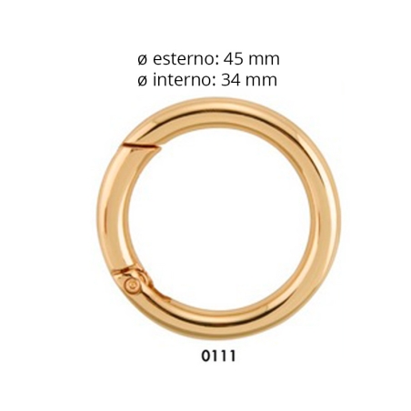 Anello Moschettone Oro per...