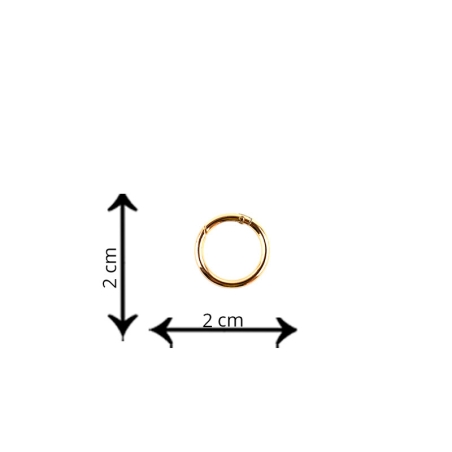 Anello Moschettone Ø 2cm - Oro