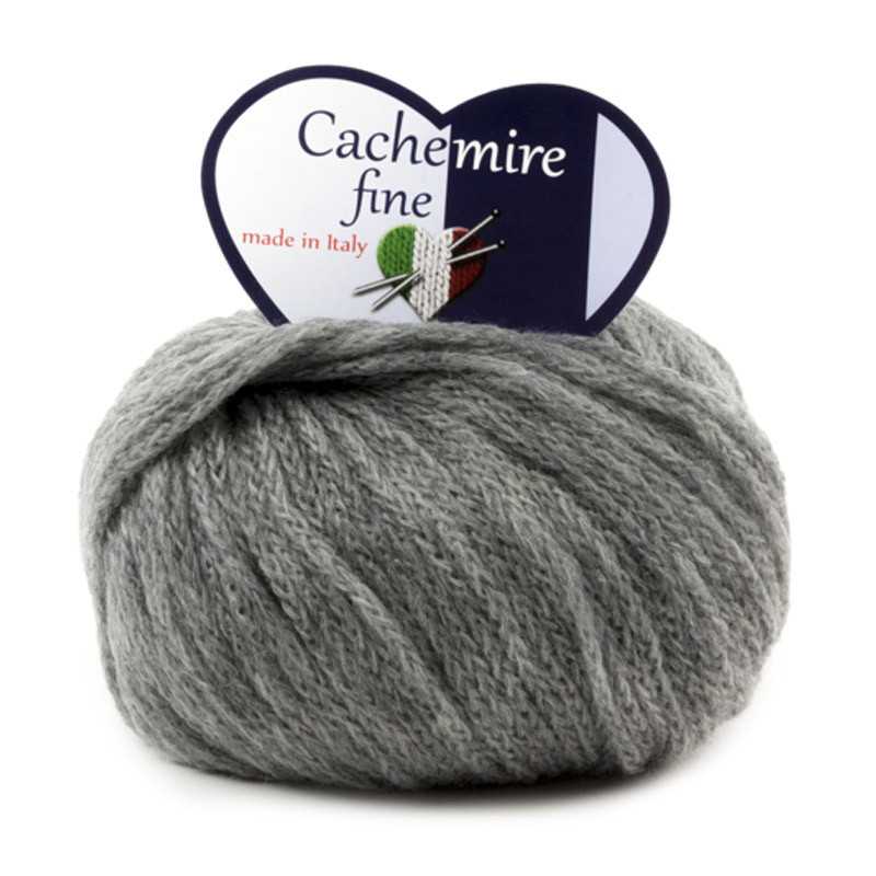 Cachemire Fine - filato misto lana merinos e cashmere - Grigio 62