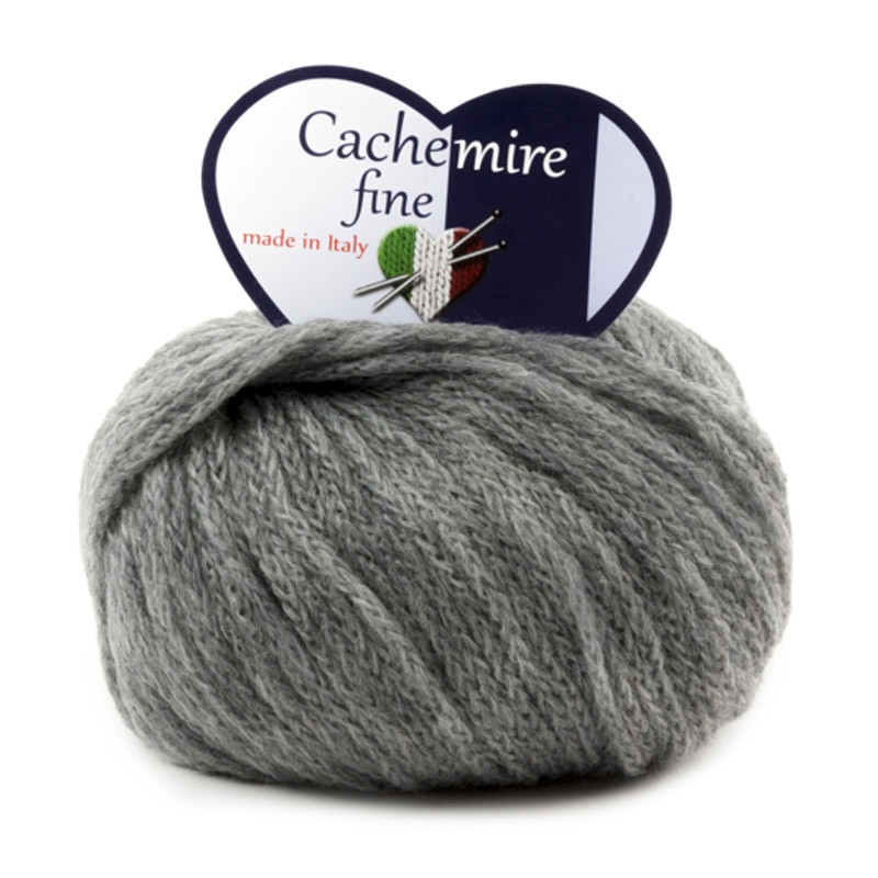 Cachemire Fine - merino wool and cashmere blend yarn - Gray 62 Cachemire Fine - merino wool and cashmere blend yarn - Gray 62
