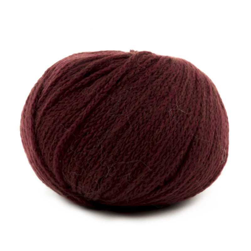 Cachemire Fine - filato misto lana merinos e cashmere - Bordeaux 65 senza etichetta