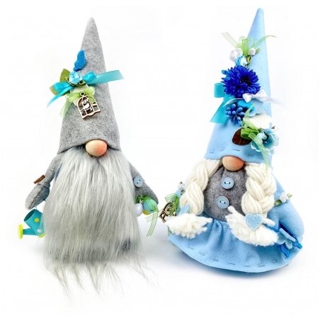 Gnomes de printemps azur
