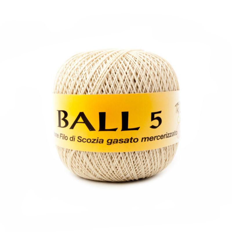 Ball 5 By Tricot Cafè - Filato Puro Cotone Filo di Scozia per Uncinetto