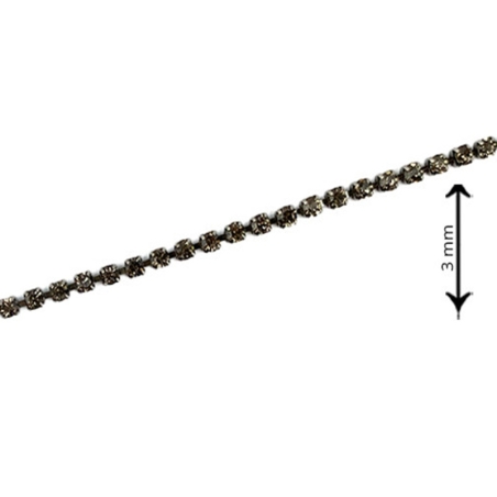 Chaîne strass en fil avec...