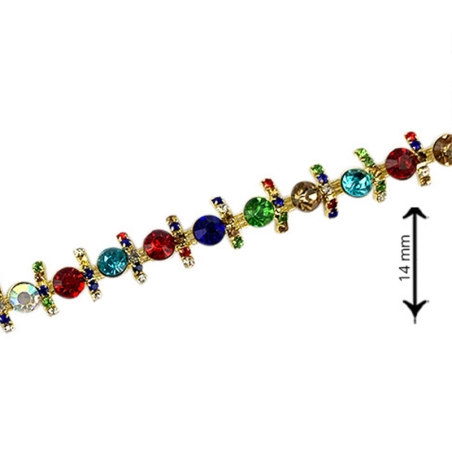 Chaîne strass avec barrette...