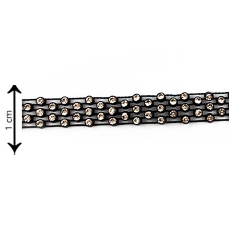5 Row Plastic Black Frame...