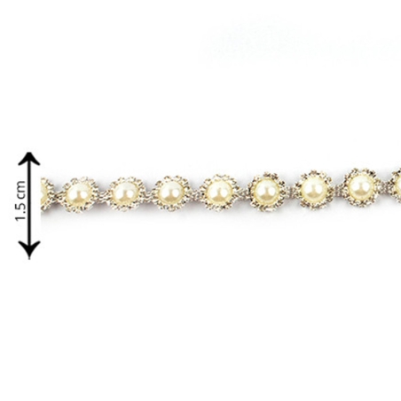 Chaine ronde strass avec...
