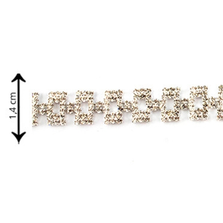 Chaîne strass rectangle...