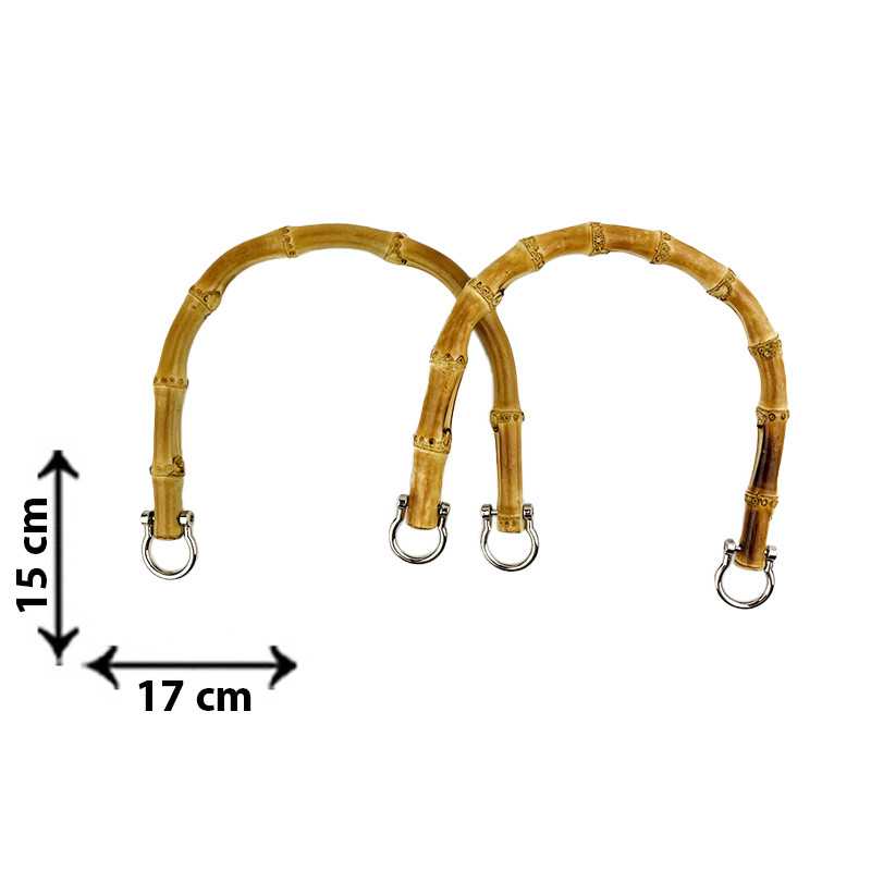 Manici Bambu Per Borse Uncinetto Manici Per Borsa Bamboo - 2 Pezzi A Forma Di U Per Uncinetto, Fai Da Te, Mare E Artigianale - Borsa Di Ricambio Manici In Legno Per Borsa Uncinetto - 11
