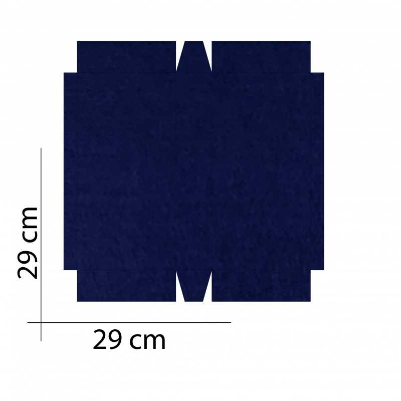 Scocca Media Feltro Blu M
