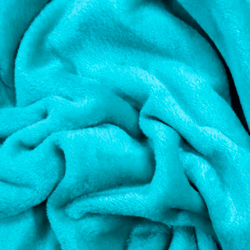 Tessuto al metro in morbido Pile Azzurro Baby