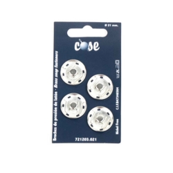 Bottoni 21 mm Silver