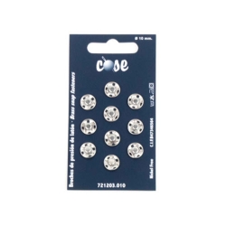 Bottoni 10 mm Silver