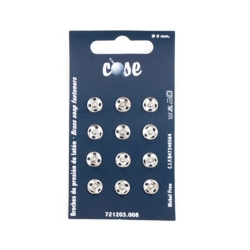 Bottoni 8 mm Silver