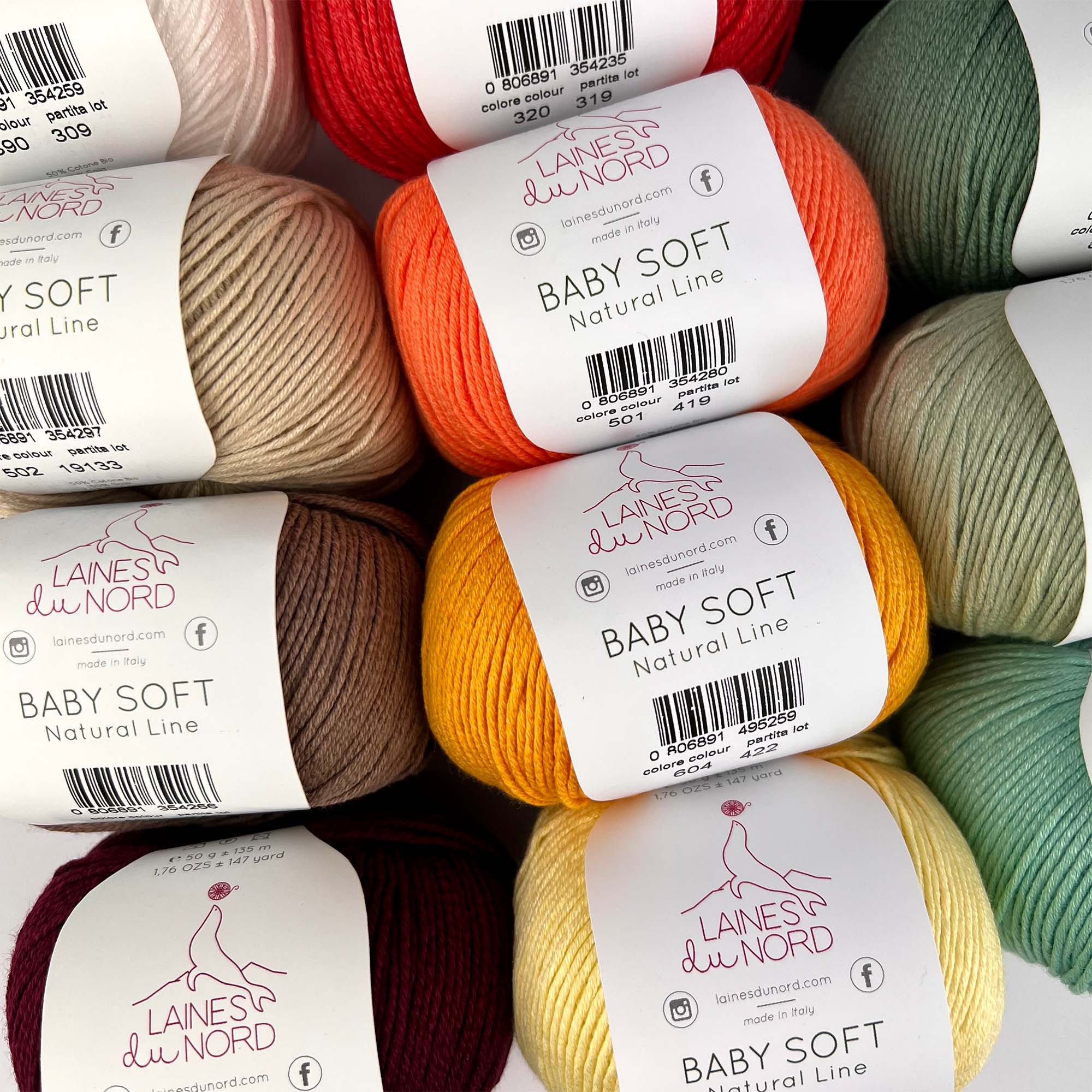 Baby Soft by Laines du Nord - Filato misto cotone bio e soia