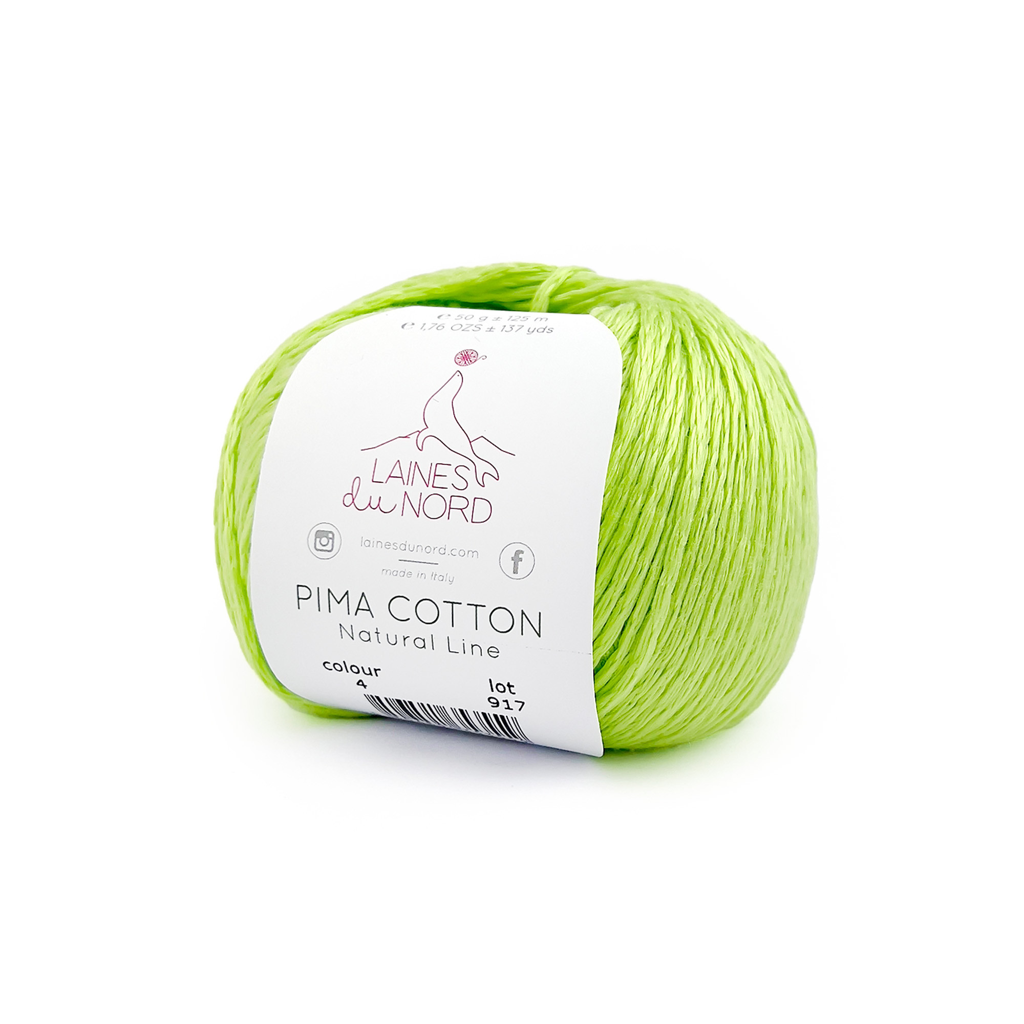 Pima Cotton By Laines du Nord - Filato puro cotone pima