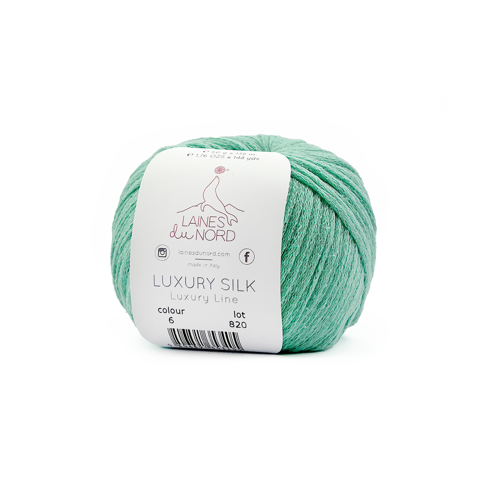 Luxury Silk By Laines du Nord - Filato pura seta ideale per lavori a maglia