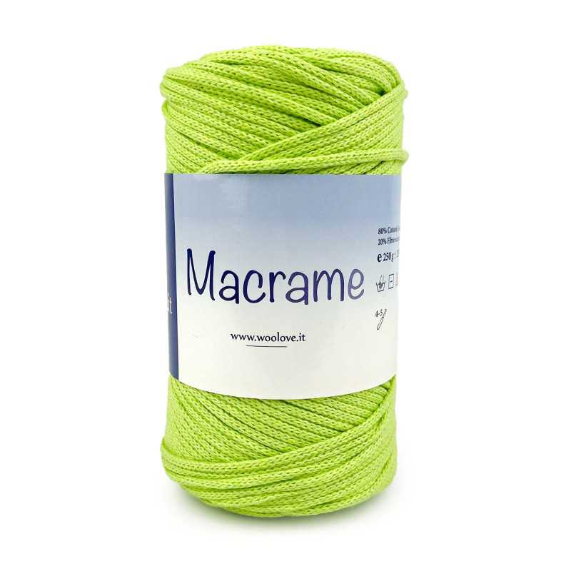 Macramè by Woolove - Cordino in cotone intrecciato ideale per borse fai da te e accessori