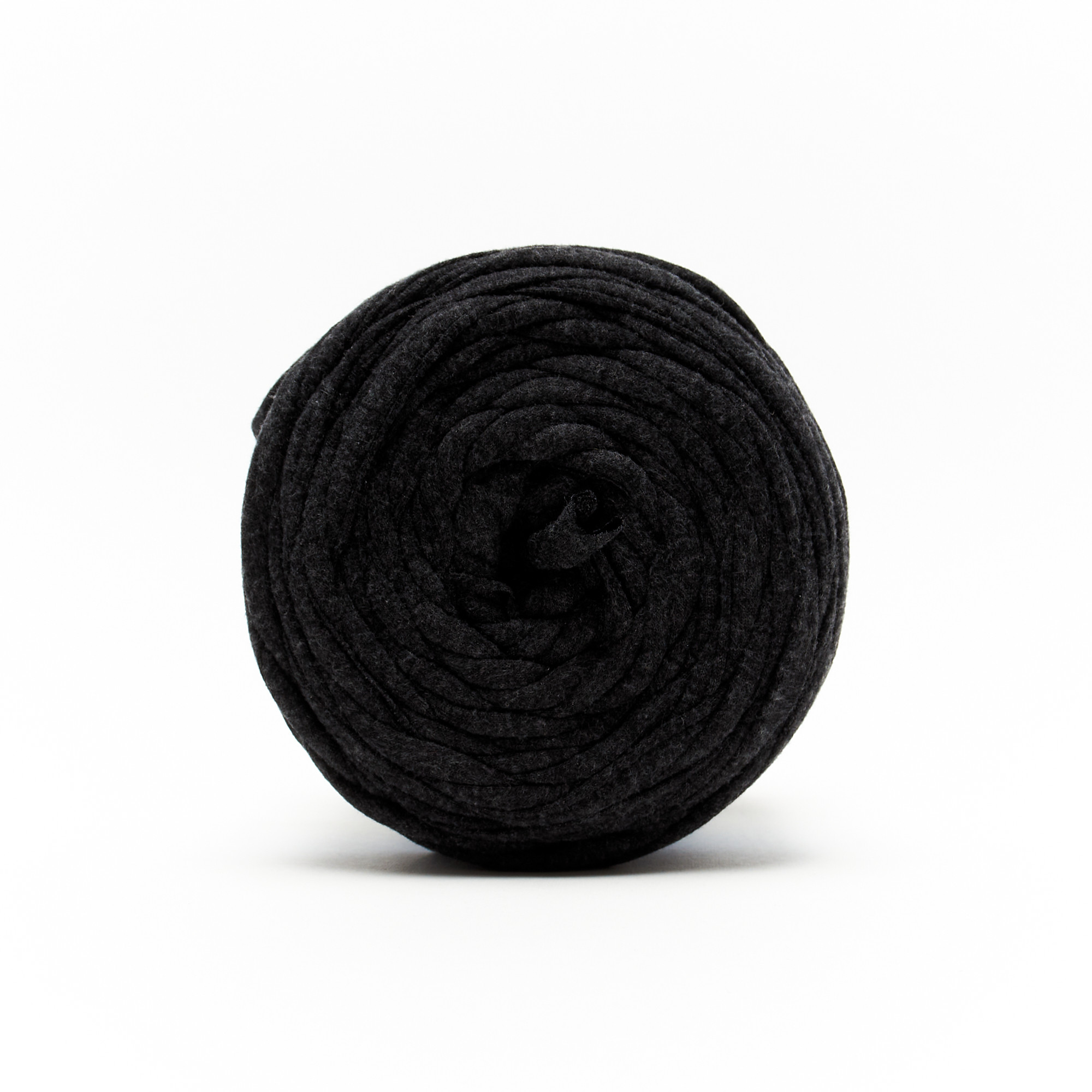 Tricot Cafè Fettuccia in Cotone Fashion Bag per Uncinetto 2pz Ideale per tappeti Borse e Accessori Gomitoli da 700 gr con 130mm di Filato Circa Made in Italy Nero 