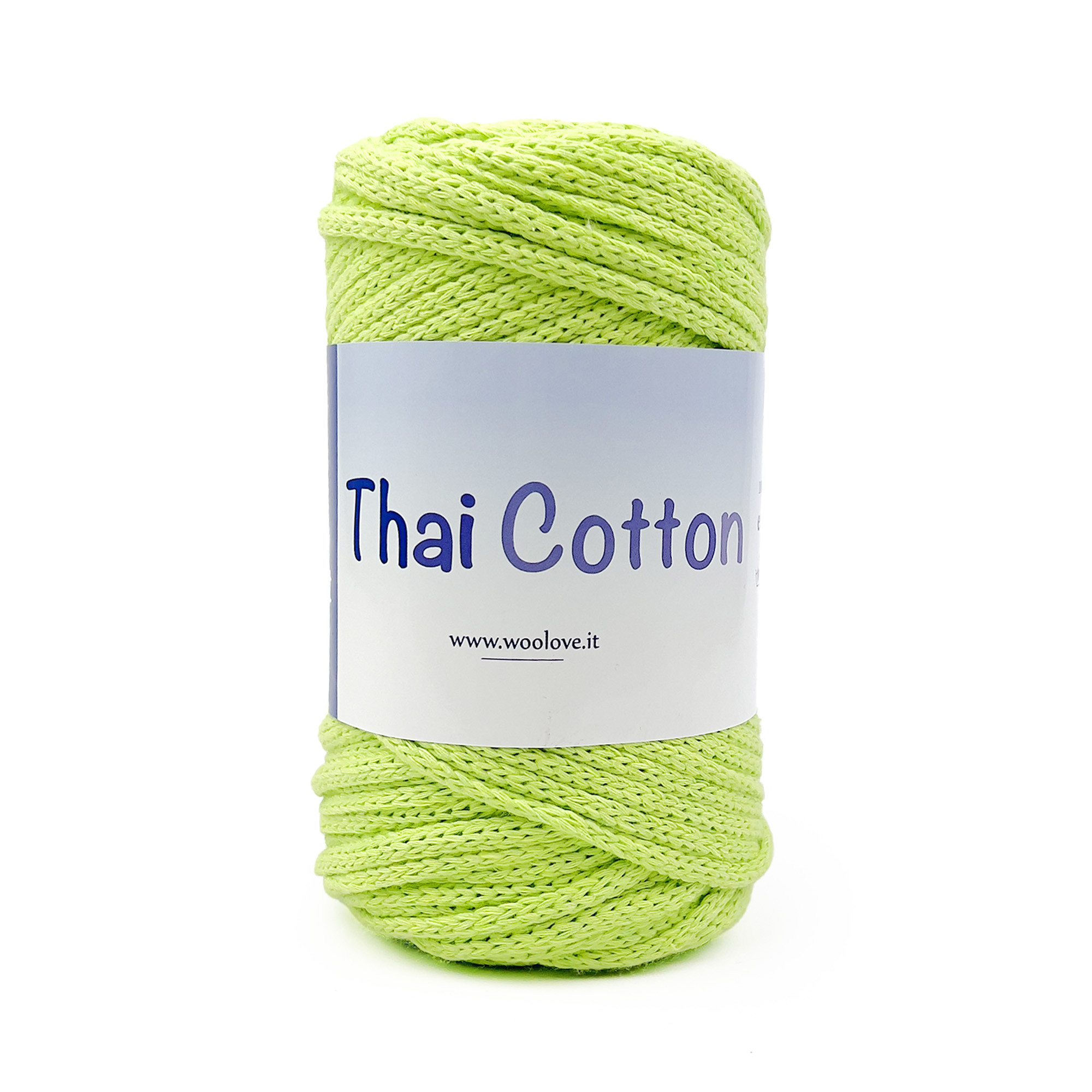 TRICOT CAFE Fettuccia Thai Cotton-Cordino Intrecciato in Cotone Biologico da Lavorare allUncinetto realizza Articoli per la casa Bianco 1 