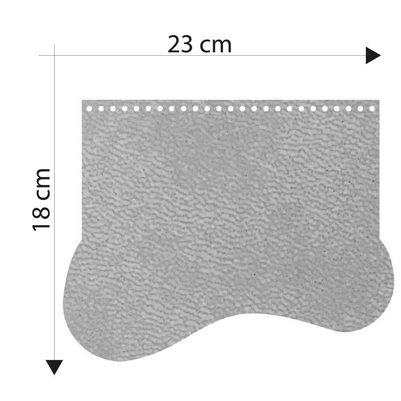 Sizes Patella Eco-leather bag model Onda Light Gray E278 Sizes Patella Eco-leather bag model Onda Light Gray E278
