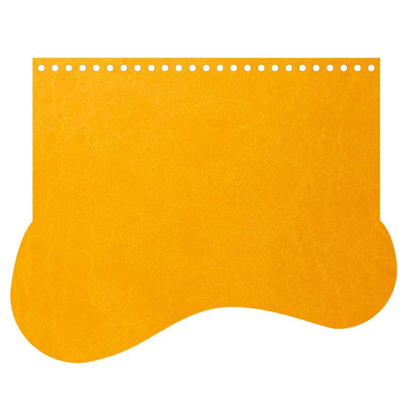 Patella Borsa Ecopelle modello Onda Giallo F415