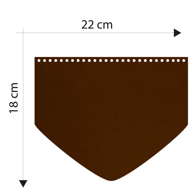Patella Bag Sizes Faux Leather Punta model Dark Brown D566 Patella Bag Sizes Faux Leather Punta model Dark Brown D566