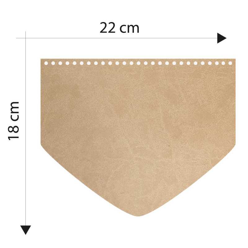 Misure Patella Borsa Ecopelle modello Punta Tortora A788 Misure Patella Borsa Ecopelle modello Punta Tortora A788