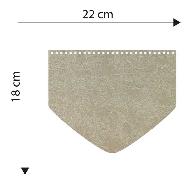 Misure Patella Borsa Ecopelle modello Punta Tortora A788 Misure Patella Borsa Ecopelle modello Punta Tortora A788